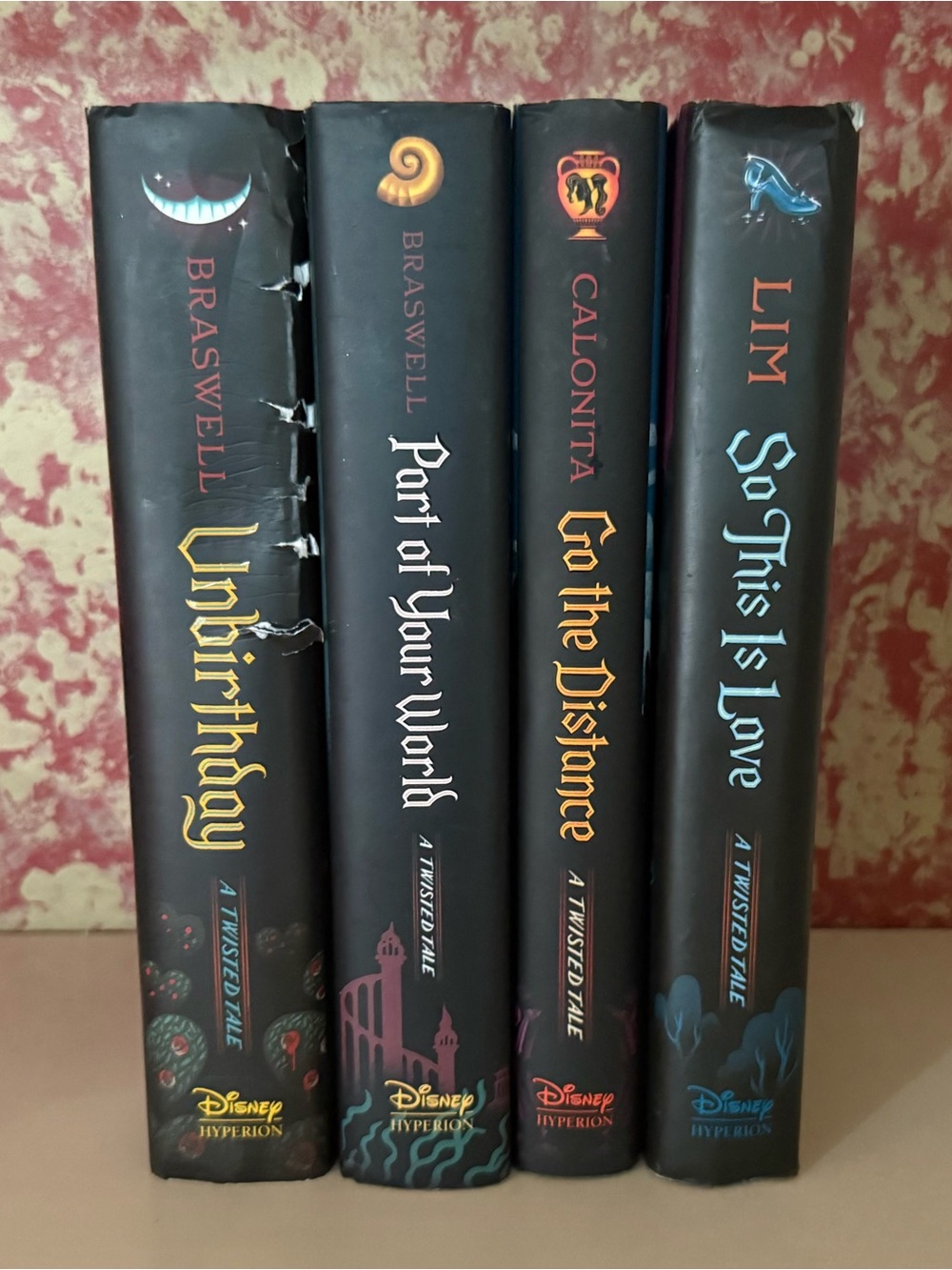 Disney Twisted Tale Hardcover Book Lot Bundle 4 Books Liz Braswell Elizabeth Lim